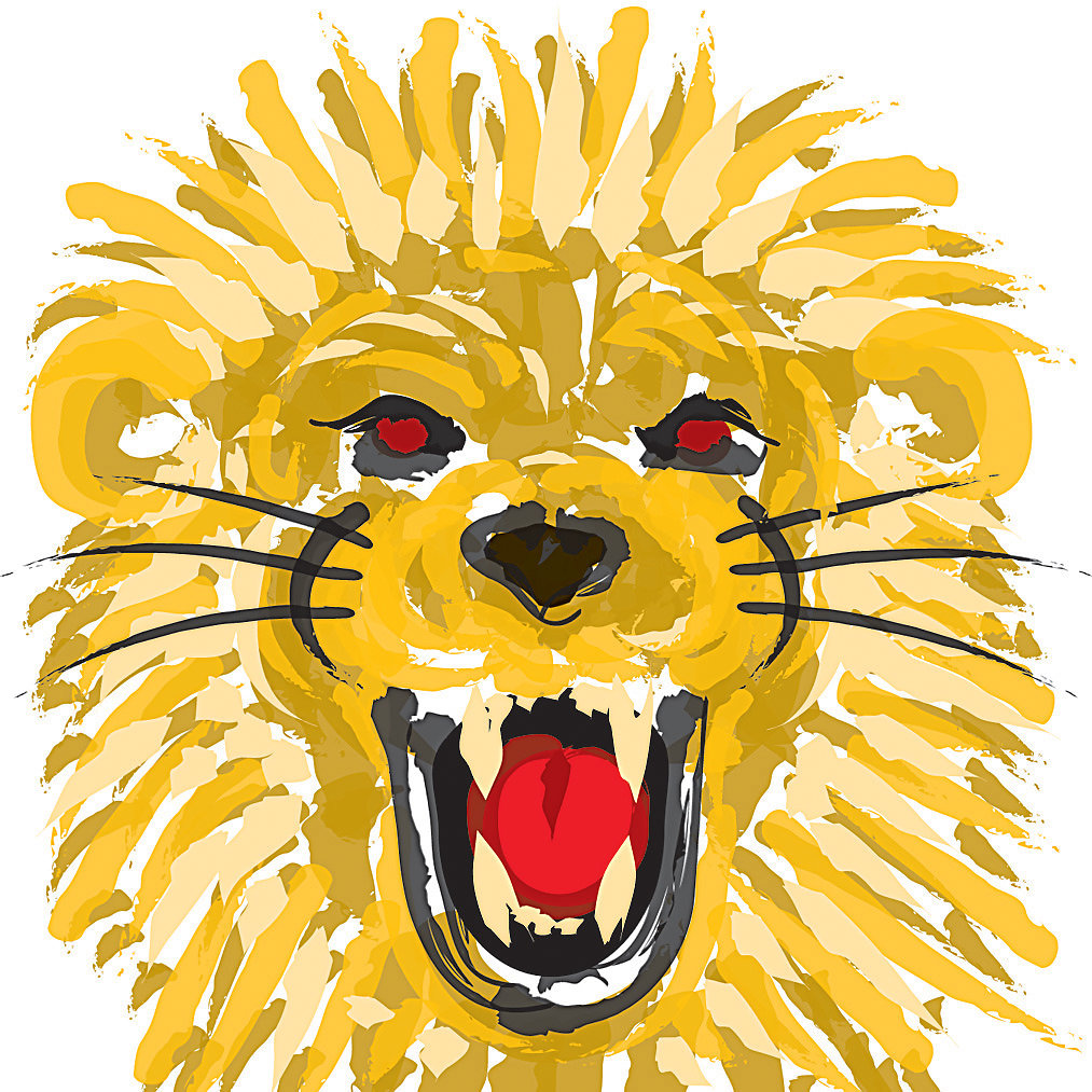 Lion Fingerpaint